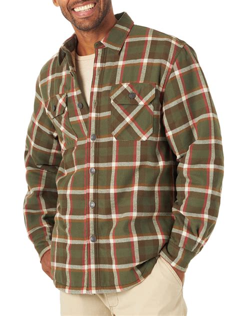 Buy Wrangler Mens Heavyweight Sherpa-Lined Shirt Jacket Online in India ...