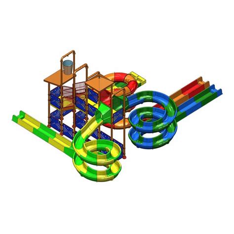 Water Play Structure - AT4B Range Aqua Tower Water Slide Manufacturer ...