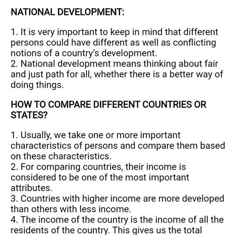 what do you mean by national development ? - Brainly.in
