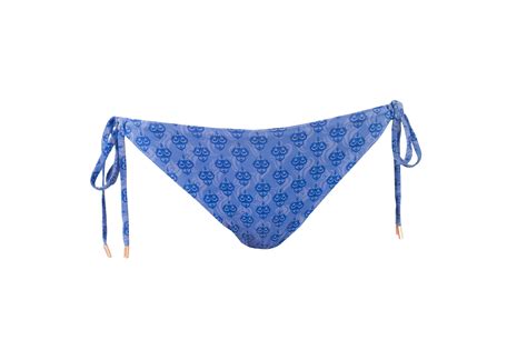"Ocean" tied bikini bottom blue – Meet Me There