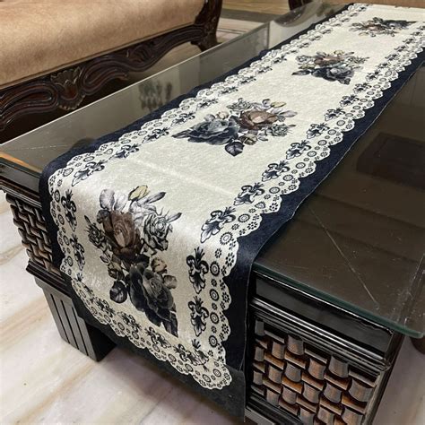 Buy Printed Velvet Dining Table Runner | Loomsmith