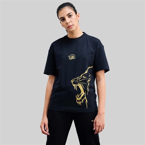 Official CSK Leo Womens T-shirt - Black/Gold – Boldfit