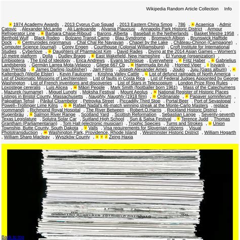 Wikipedia Random Article Collection — Are.na