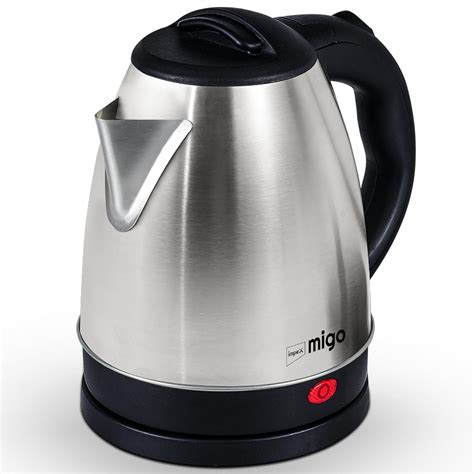 Impex Migo Electric Kettle 1.5 Litre Blaze with Stainless Steel Body ...