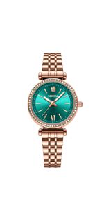 NIBOSI Women Stainless Steel Watches Analog Rose Gold Band and Square ...