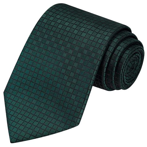 Buy KissTies Extra Long Tie For Men Hunter Green Mens Necktie + Gift ...
