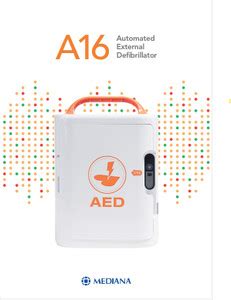 AED Defibrillator A16 Mediana AED Defibrillator Electrotherapy Device ...