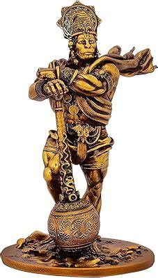 Buy TIED RIBBONS Bahubali Hanuman Ji Murti (Small, Resin, 10.6 cm x 5.3 ...