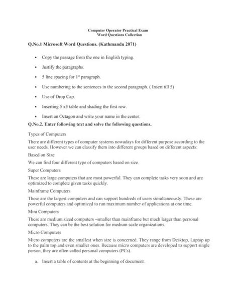 Image result for Computer Operator Question Answer