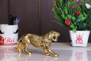 KridayKraft Metal Tiger/lion Statue for Table/Car Dashboard,Panther ...