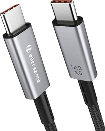eller santé® 240W PD Thunderbolt 4/USB4 40Gbps Type C to Type C USB-IF ...