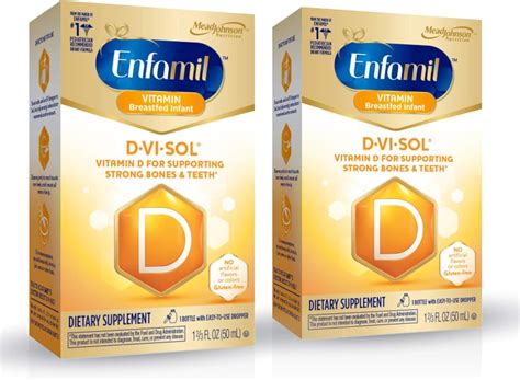 Amazon.com: Enfamil D-Vi-Sol Vitamin D Supplement Drops 50 mL (Packs of ...
