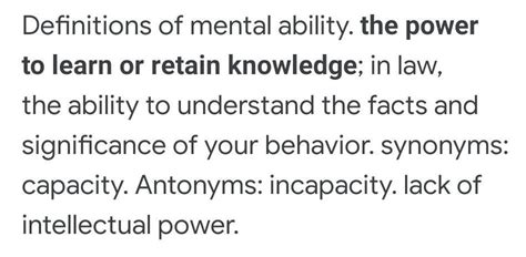 What is "Mental Ability"?? - Brainly.in