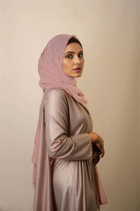 Basic Crochet Chiffon Hijab - Dusty Pink – Mawdeest