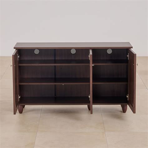 Buy (Refurbished) Lewis 18 Pairs Shoe Cabinet - Brown from Home Centre ...