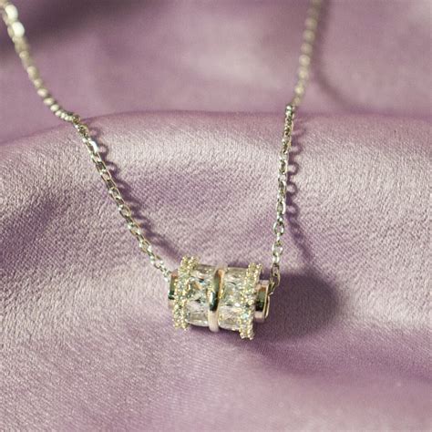 Zirconia Inlay Necklace | Salty – Salty Accessories