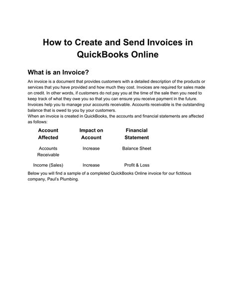 Image result for QuickBooks Invoices Tutorial