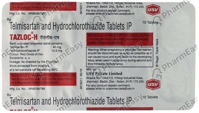 Tazloc H Tablet: Uses, Side-effects, Price, Dosage & More Info - PharmEasy