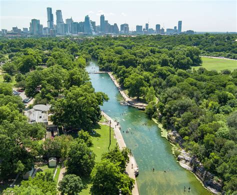 Barton Springs Pool Aerial