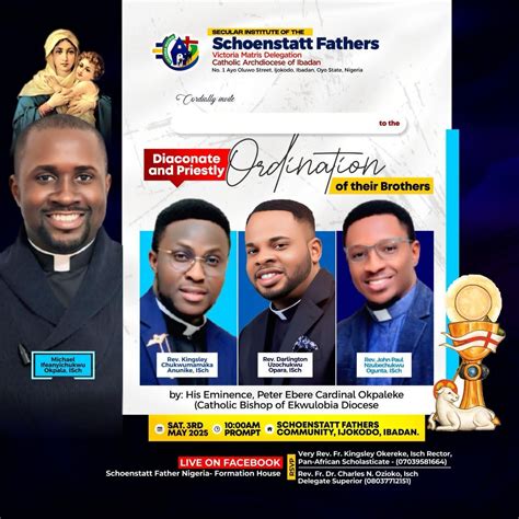Diaconate & Priestly Ordination Mass , No. 1 Ayo Oluwo Street, Ijokodo ...