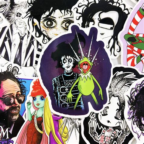 Tim Burton Movies Series Stickers for Laptop Computer Luggage ...