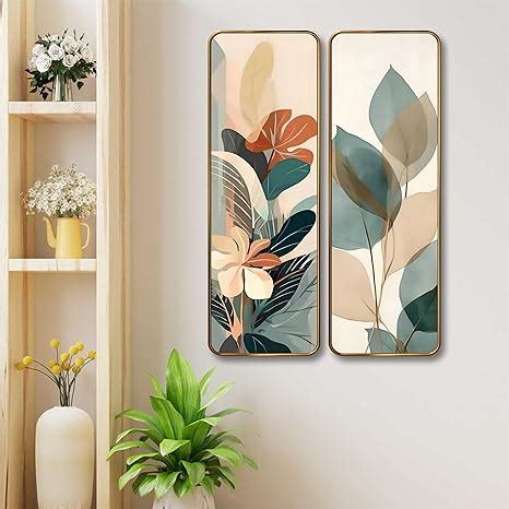 Livin'luxe Abstract Botanical Floral Wall Panel Set of 2 | Sparkle ...
