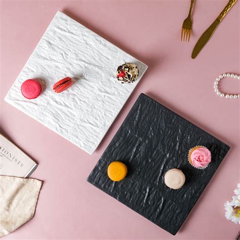 Textured Square Platter Online - Premium Platter | Nestasia
