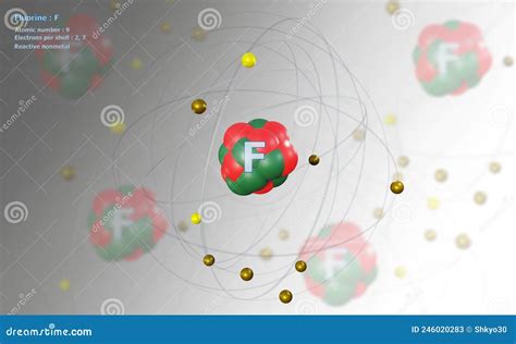 3d Bohr Model Of Fluorine