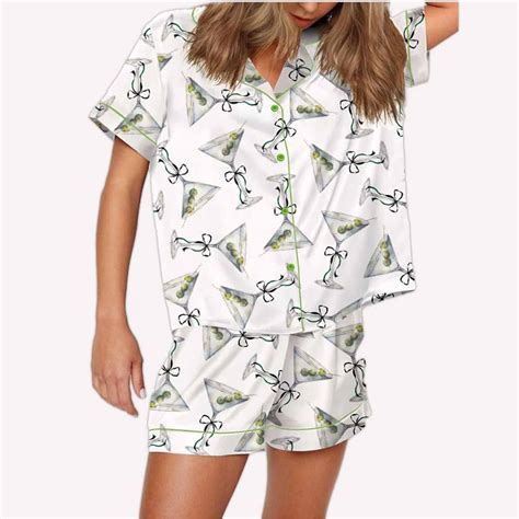 Martini Bow Pajama Set - teelands