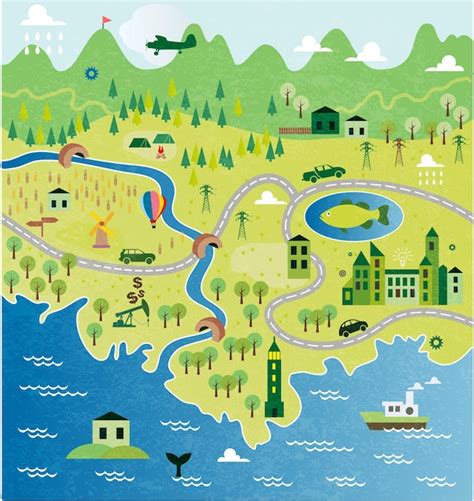 High Resolution Cartoon Map 的图像结果