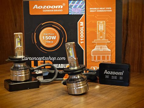 aozoom german brand 150 watt led headlamps AZ1505 – Car Concepts Shop