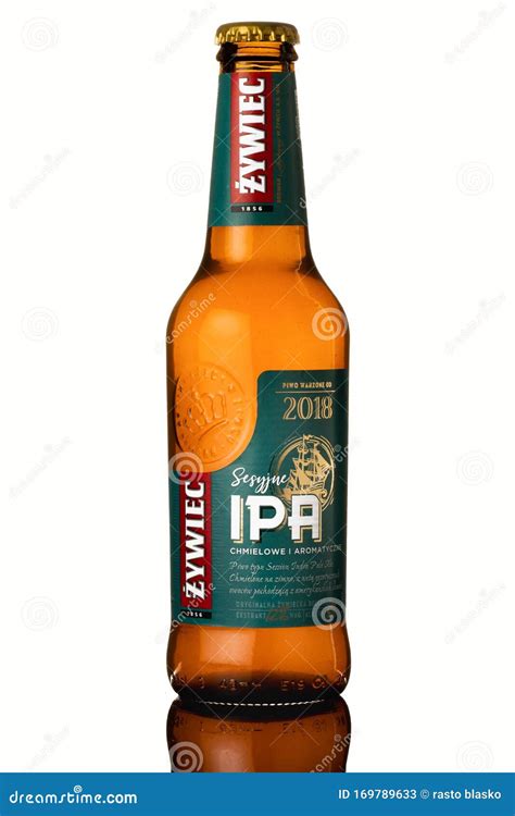 Product Photo of Polish Beer Bottle on White Background Editorial Stock Photo - Image of cold ...