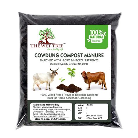 The Wet Tree Cow Dung Compost Manure | Organic Fertilizer for Plants ...