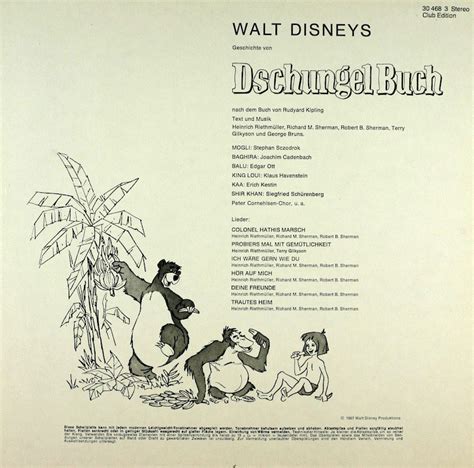 Walt Disneys Geschichte von Dschungel Buch – Bertelsmann Vinyl Collection