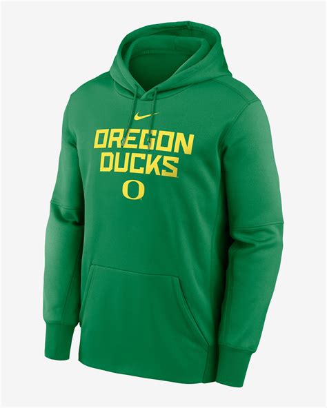 Oregon Team Stacked Men's Nike Therma College Pullover Hoodie. Nike.com