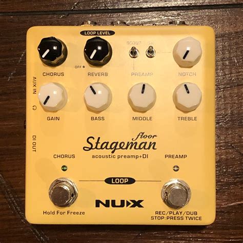 NUX アコースティックプリアンプ+DI Stageman Floor (NAP-5) | UKULELE DARUMA