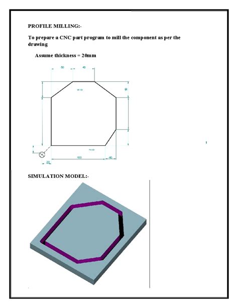 CNC Programming and Simulation Lab Manual - CAM 101 - Studocu
