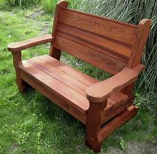 Wooden Bench by Rustic Wood Bench With Back For Garden Seating Forever Wooden Bench