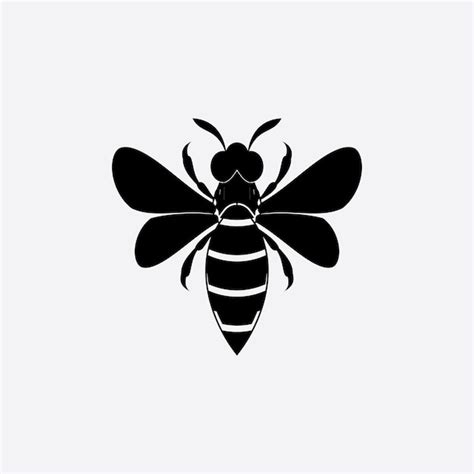 Abeille logo vector illustration design icône logo | Vecteur Premium