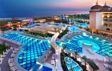 Wallpaper pool, the hotel, Turkey, the area, Antalya, Side for mobile ...