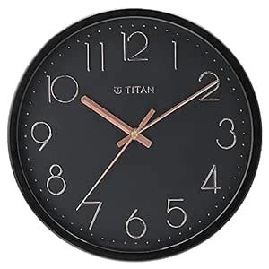 Titan Plastic Contemporary Wall Clock with Silent Sweep Technology, 30. ...