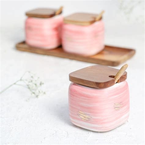 Pink Spice Jar Set Online - Premium Spice Jar | Nestasia
