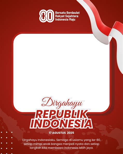 Download Template Bingkai HUT RI ke-80 Tahun 2025 Gratis dan Mudah ...