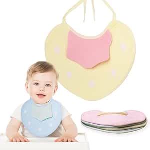 THE LITTLE LOOKERS Strawberry Shaped Baby Bibs with Handkerchief ...