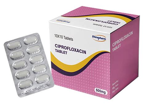 Antibiotic Medicine Cifran/Ciprofloxacin Tablet 500mg 10X10/Box ...