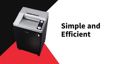 Watch GBC CS30-36 Paper/CD/Credit Card Straight Cut Shredder with 120L ...
