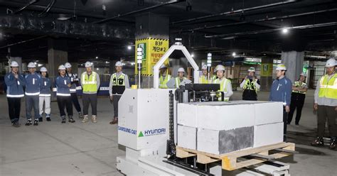 Samsung C&T and Hyundai E&C unveil construction material transportation ...