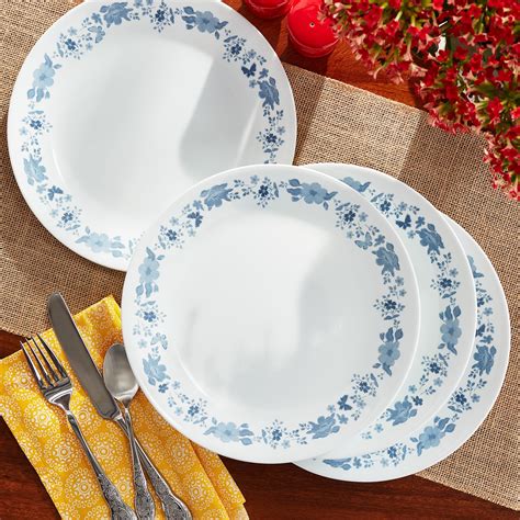 Buy The Pioneer Woman by Corelle 4-Piece Dinner Plate Set , Evie, Blue ...