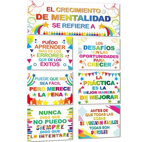 Buy Spanish Classroom Decorations Spanish Growth Mindset Bulletin Board ...