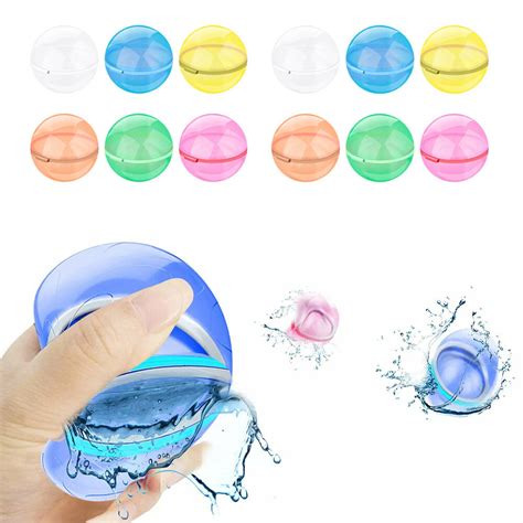 12× Splash Balls For Pool Refillable Water Balloons | Ubuy India